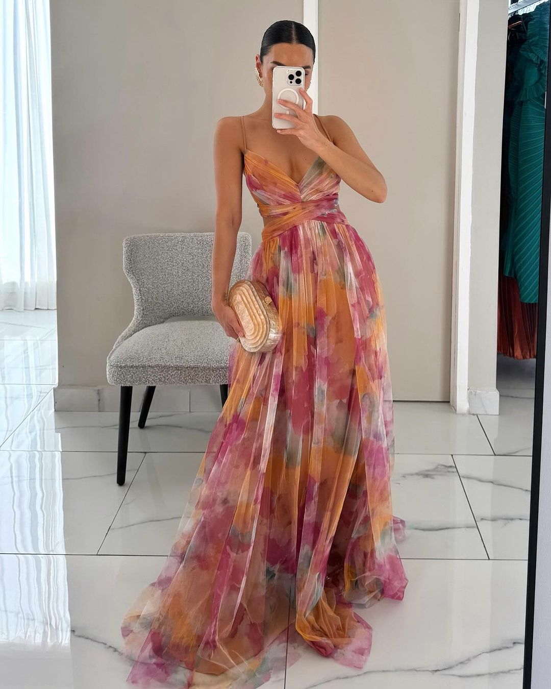 Giselle – Charming maxi dress with a floral print