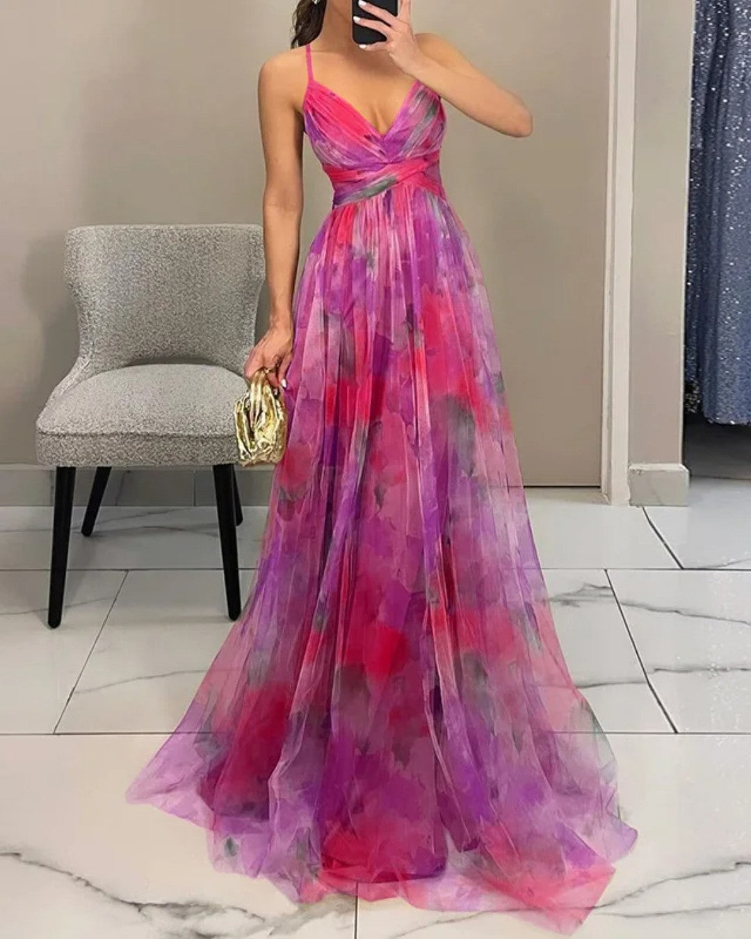 Giselle – Charming maxi dress with a floral print