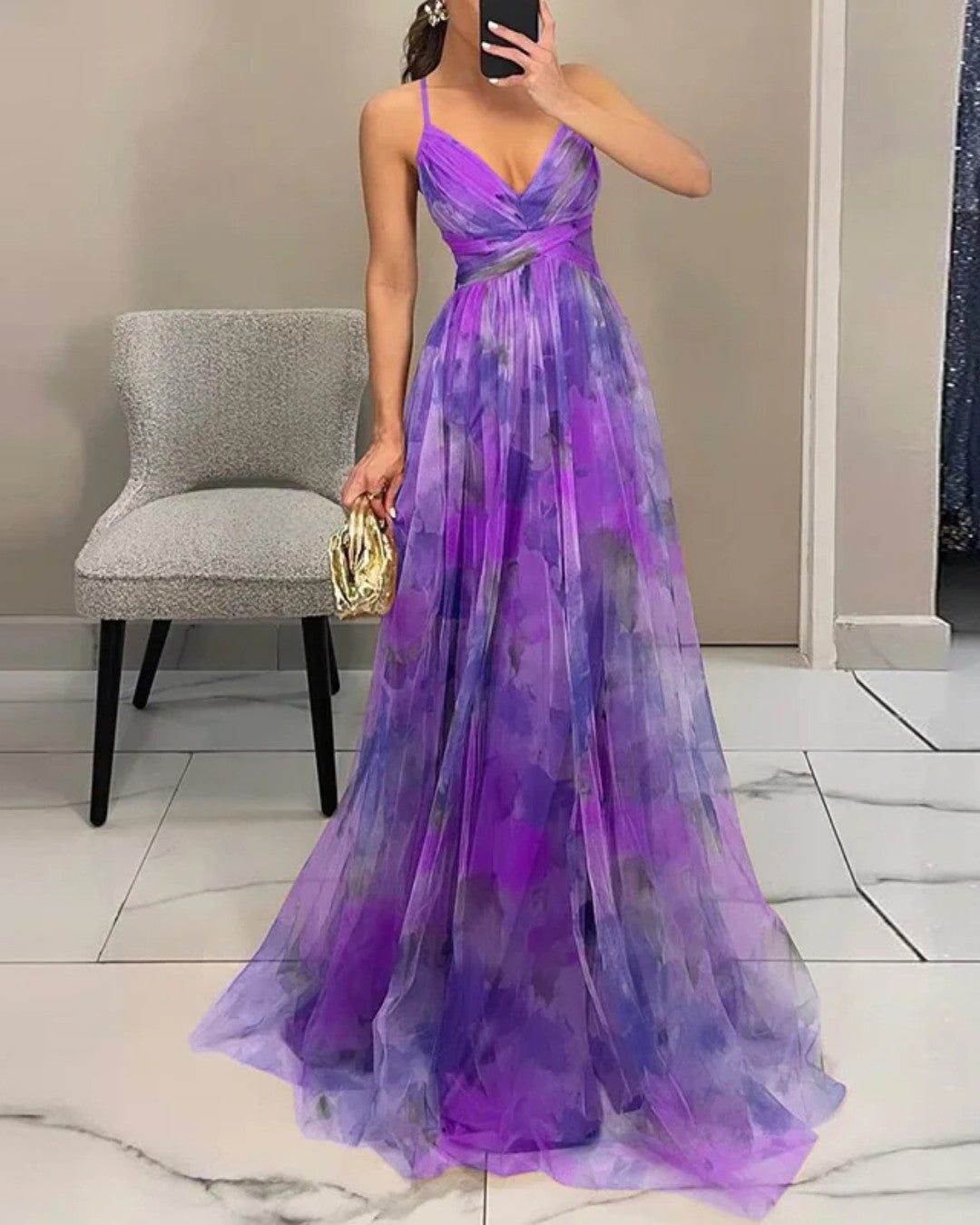 Giselle – Charming maxi dress with a floral print
