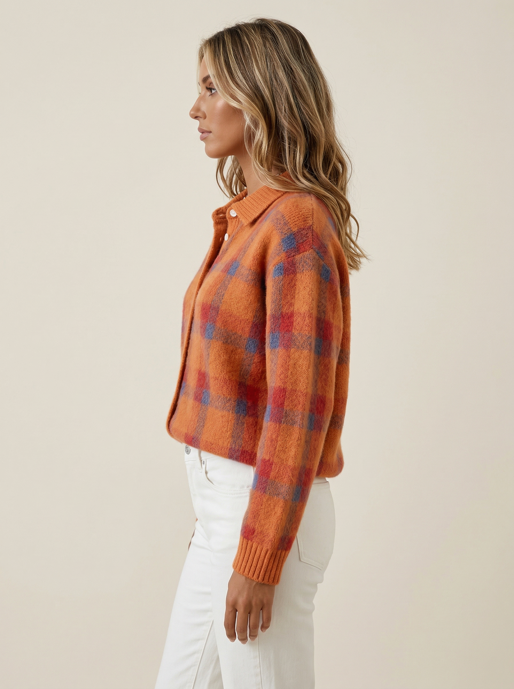 Evoir™ Anna Plaid Cardigan