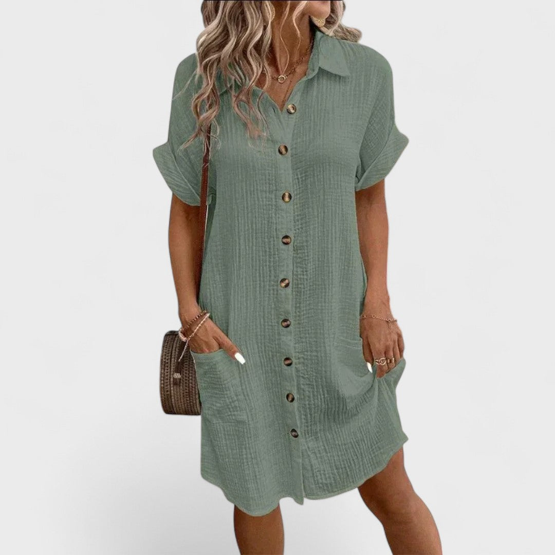 Emma | Handcrafted Linen Dress for Women