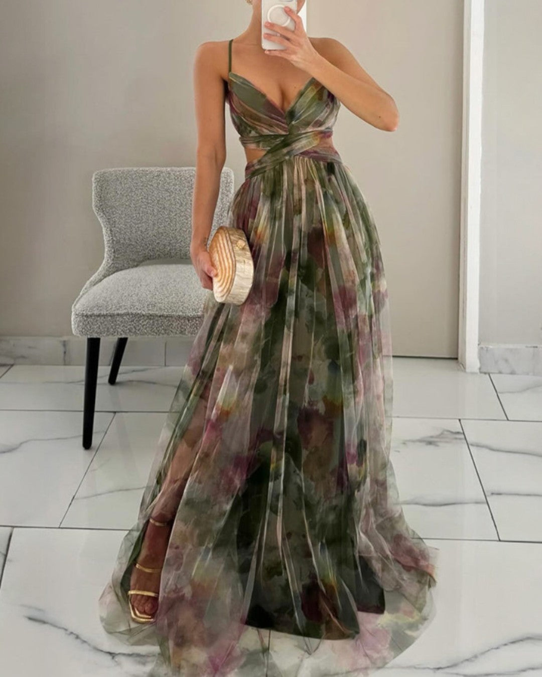 Giselle – Charming maxi dress with a floral print