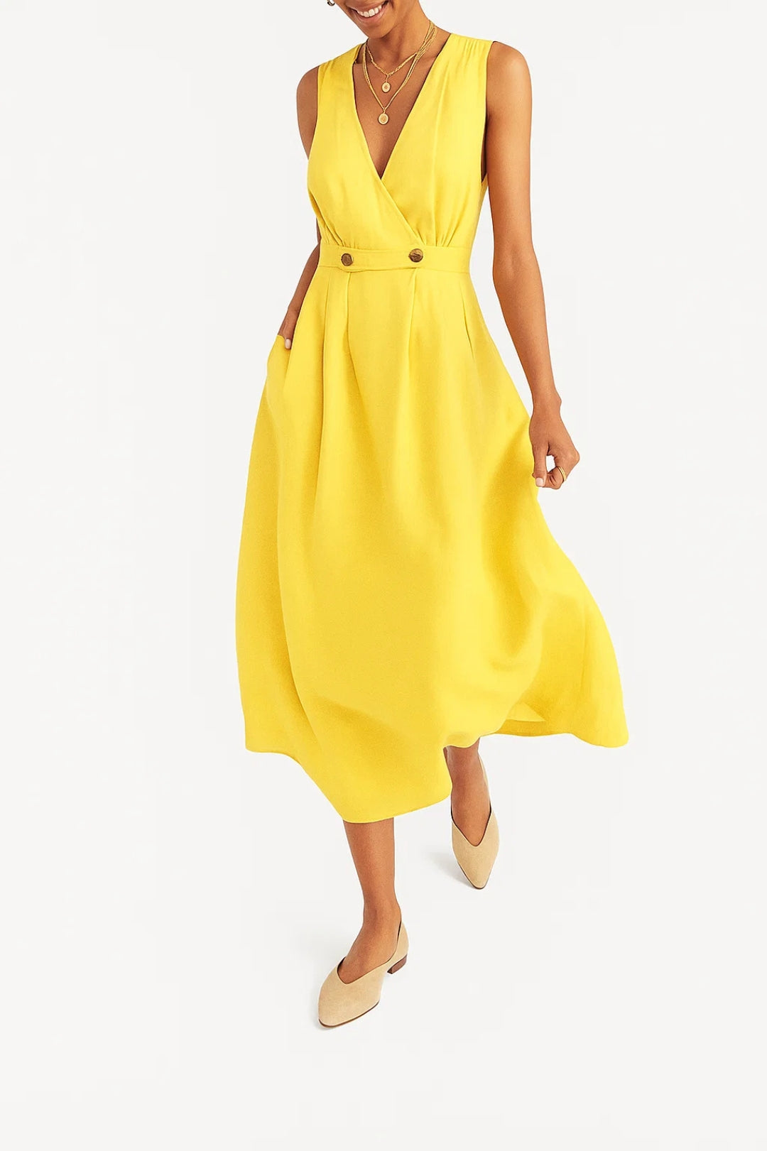 Linen Midi Dress | Lightweight and Breathable