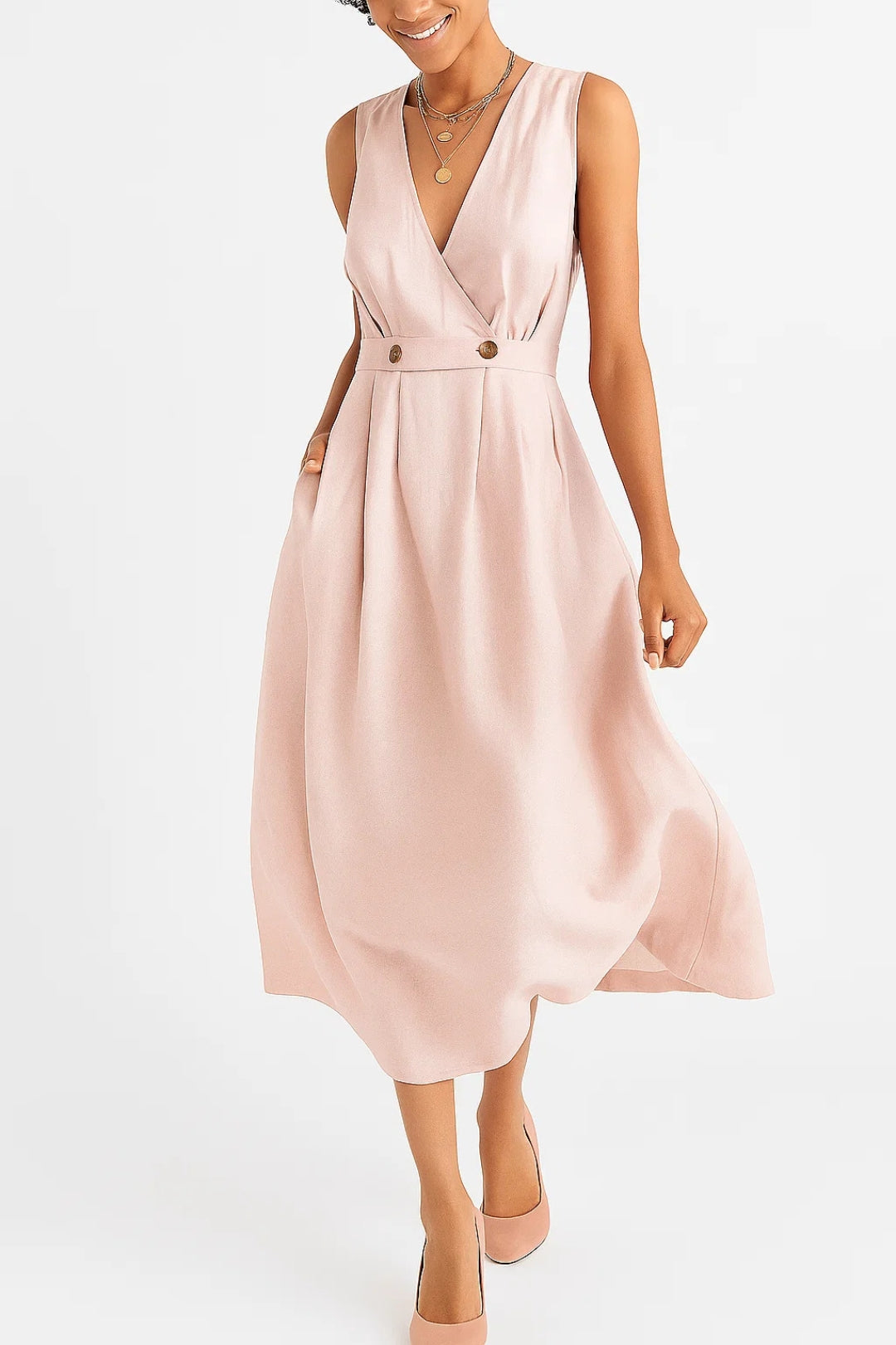Linen Midi Dress | Lightweight and Breathable