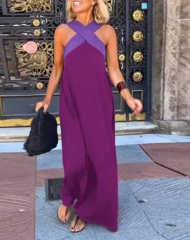 Elodie | Comfortable breathable cross maxi dress