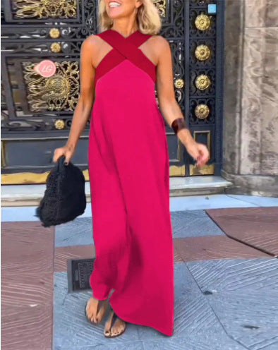 Elodie | Comfortable breathable cross maxi dress