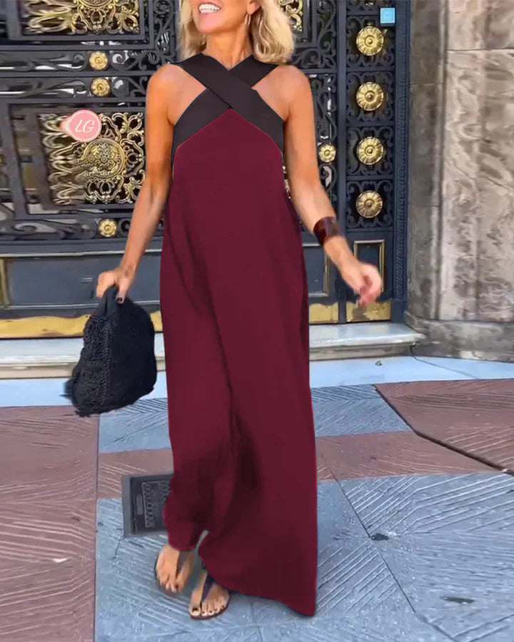 Elodie | Comfortable breathable cross maxi dress