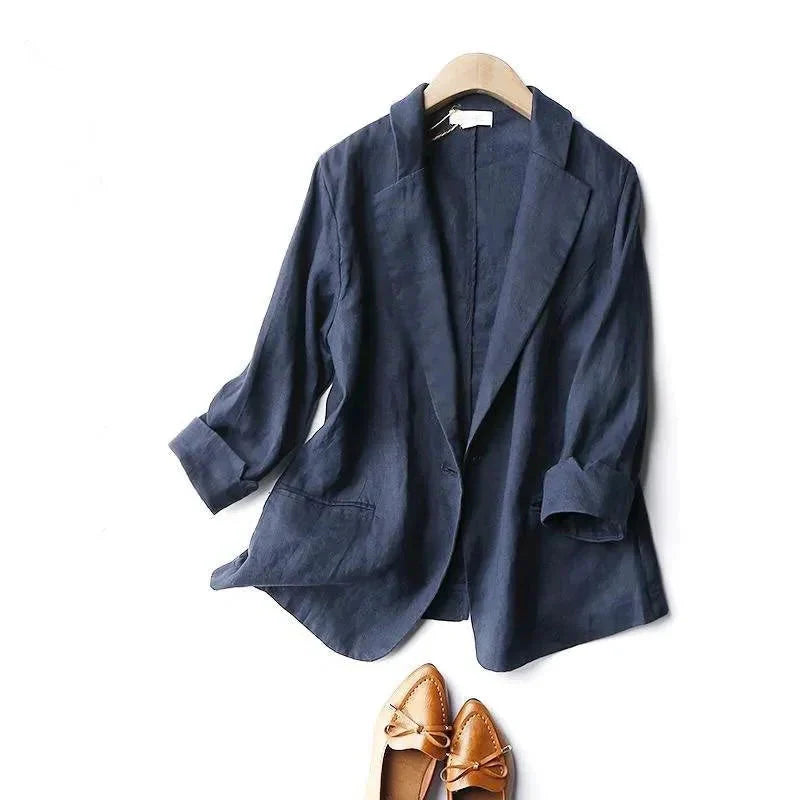 ALENA LINEN BLAZER