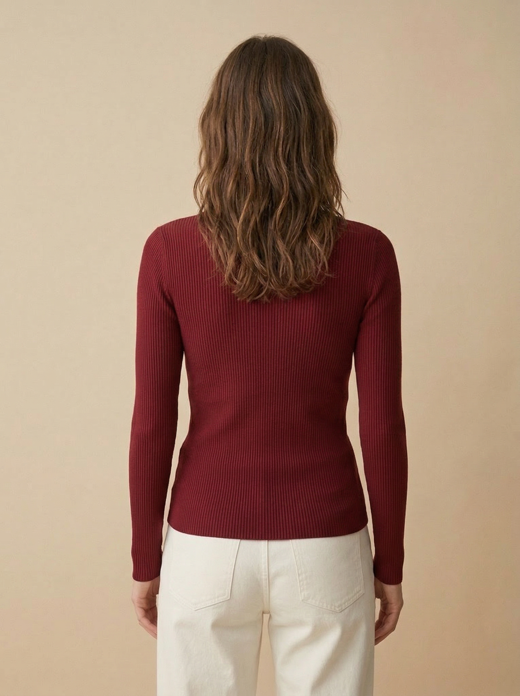 Evoir™ Elena Ribbed Henley Top
