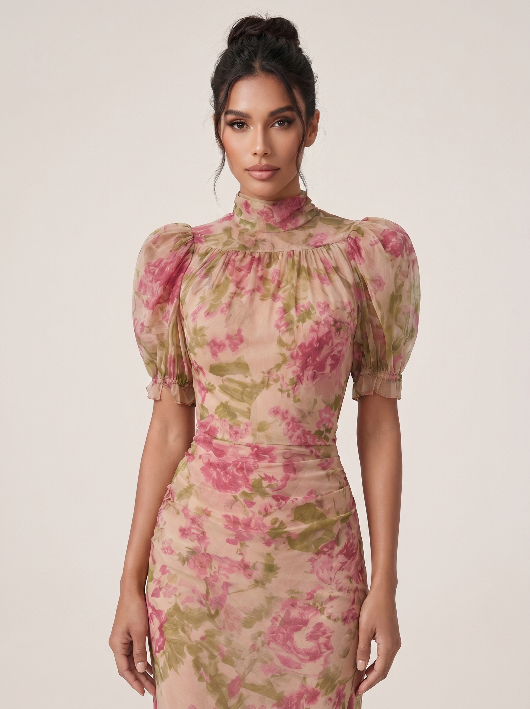 Rosalina Vintage Rose Maxi Dress
