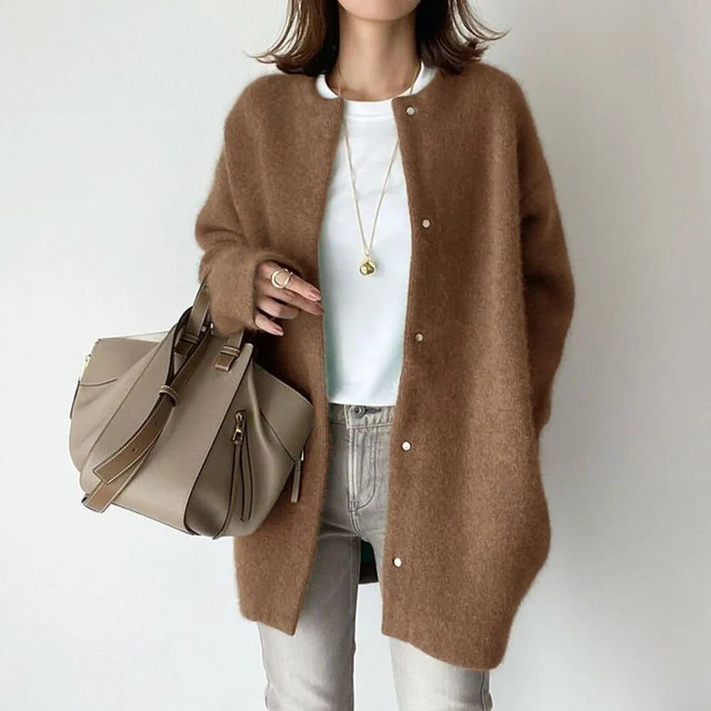 VANNA™ ELEGANT BUTTONED KNIT JACKET